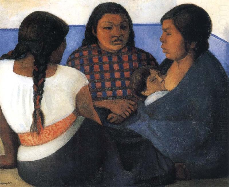 Diego Rivera The Three women and Child oil painting picture